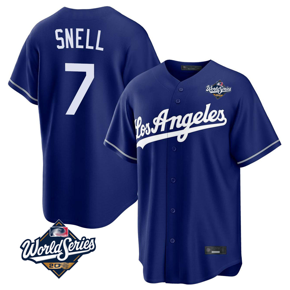 My Store LA.Dodgers #7 Blake Snell Player Royal Game World Series Stitched Jerseys