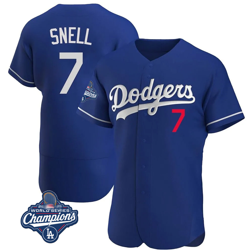 My Store LA.Dodgers #7 Blake Snell Player Royal Limited Elite World Series Meet Home Stitched Jerseys