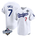 My Store LA.Dodgers #7 Blake Snell Player White Game Limited World Series Home Stitched Jerseys