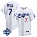 My Store LA.Dodgers #7 Blake Snell Player White Game World Series Meet Home Stitched Jerseys