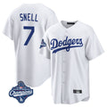 My Store LA.Dodgers #7 Blake Snell Player White Game World Series Meet Stitched Jerseys