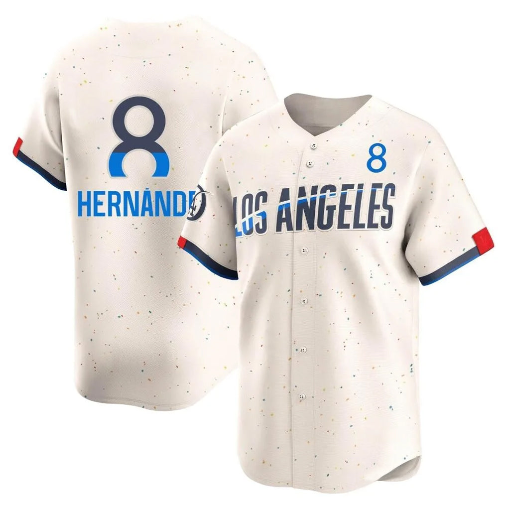 My Store LA.Dodgers #8 Enrique Hern¨¢ndez Player Cream City Connect Limited Home Stitched Jerseys