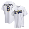 My Store LA.Dodgers #8 Enrique Hern¨¢ndez Player Gold White 2026 Collection Stadium Game Stitched Jerseys