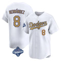 My Store LA.Dodgers #8 Enrique Hern¨¢ndez Player Gold World Series Meet Collection Limited Home Stitched Jerseys