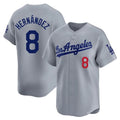 My Store LA.Dodgers #8 Enrique Hern¨¢ndez Player Gray Limited Home Stitched Jerseys