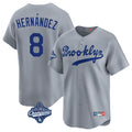 My Store LA.Dodgers #8 Enrique Hern¨¢ndez Player Gray World Series Meet Game Limited Home Stitched Jerseys