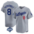My Store LA.Dodgers #8 Enrique Hern¨¢ndez Player Gray World Series Meet Limited Home Stitched Jerseys