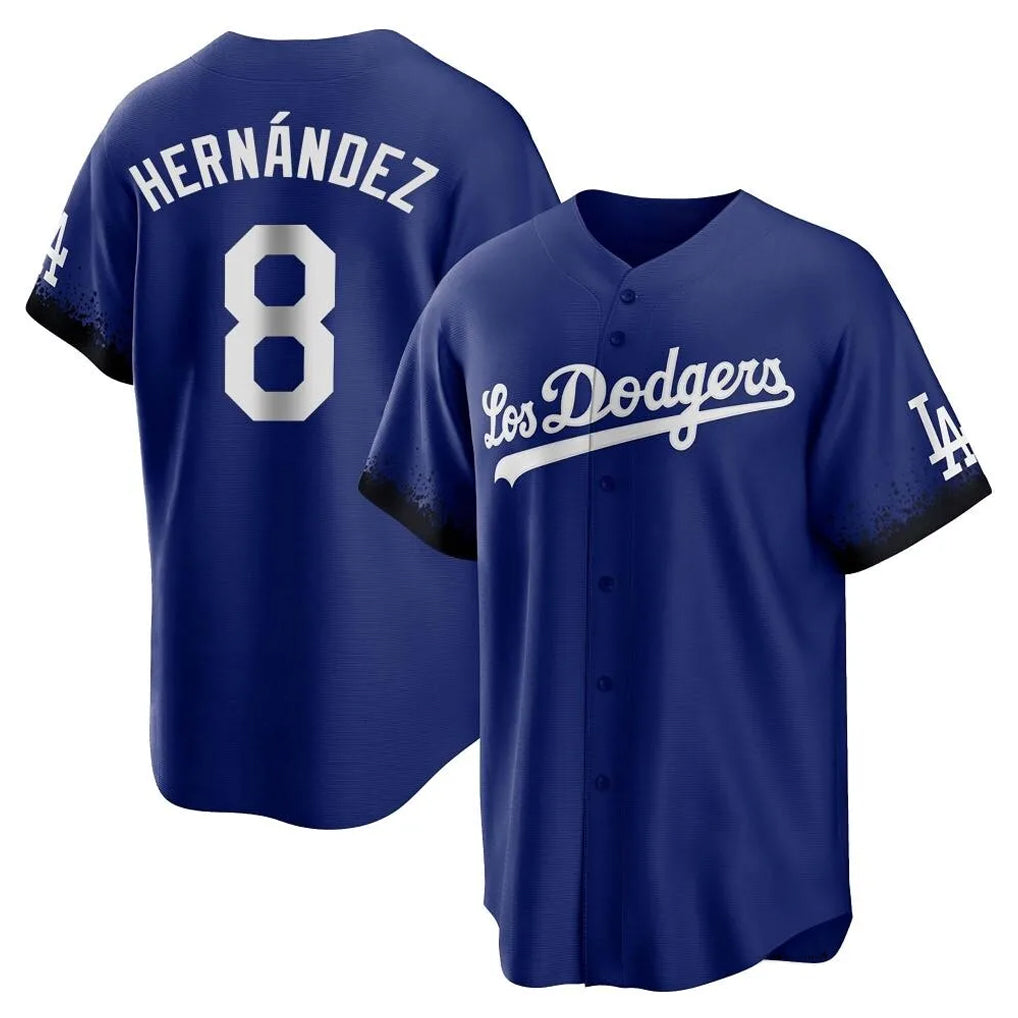 My Store LA.Dodgers #8 Enrique Hern¨¢ndez Player Royal City Connect Home Game Stitched Jerseys