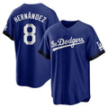 My Store LA.Dodgers #8 Enrique Hern¨¢ndez Player Royal City Connect Home Game Stitched Jerseys