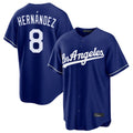 My Store LA.Dodgers #8 Enrique Hern¨¢ndez Player Royal Game Stitched Jerseys