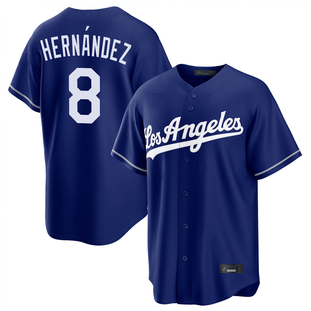 My Store LA.Dodgers #8 Enrique Hern¨¢ndez Player Royal Game Stitched Jerseys