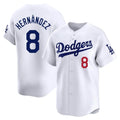 My Store LA.Dodgers #8 Enrique Hern¨¢ndez Player White Limited Home Stitched Jerseys