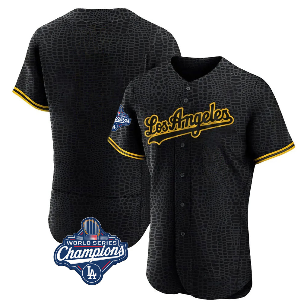 My Store LA.Dodgers ## Dodgers Blank Player Black Snake Skin City Limited Elite Home World Series Meet Stitched Jerseys