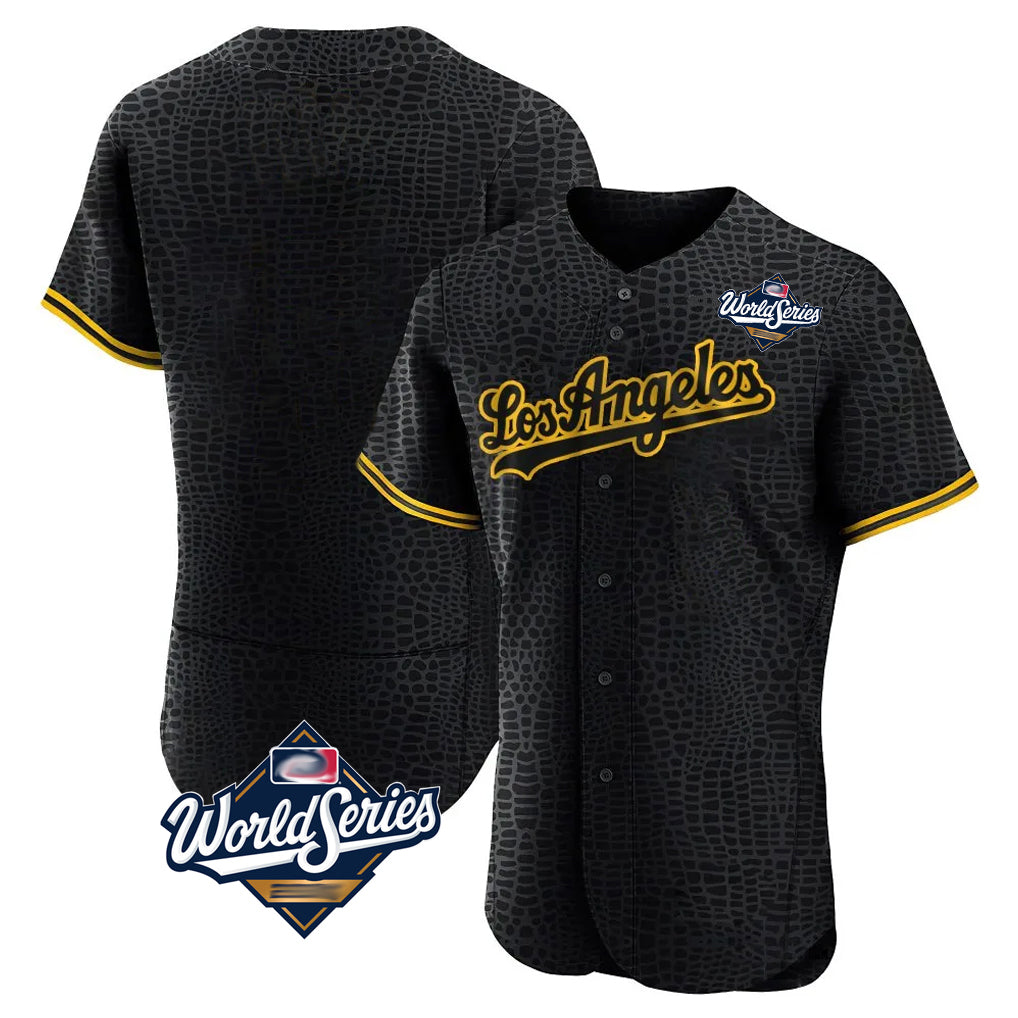 My Store LA.Dodgers ## Dodgers Blank Player Black Snake Skin City Limited Elite Home World Series Stitched Jerseys