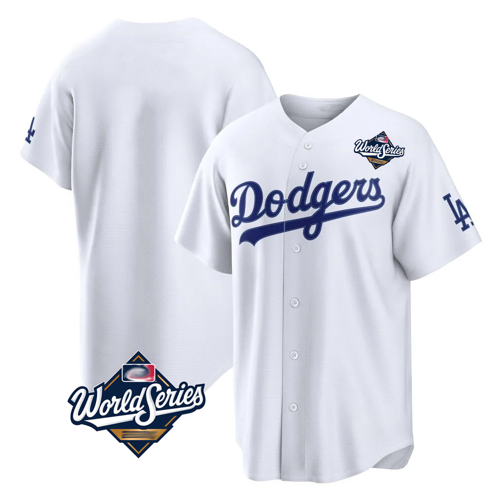 My Store LA.Dodgers ## Dodgers Blank Player White Home Game World Series Stitched Jerseys
