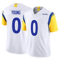 My Store LA.Rams #0 Byron Young Player White Limited Vapor F.U.S.E. Home Game Stitched Jerseys