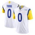 My Store LA.Rams #0 Byron Young Player White Limited Vapor Untouchable Home Game Stitched Jerseys