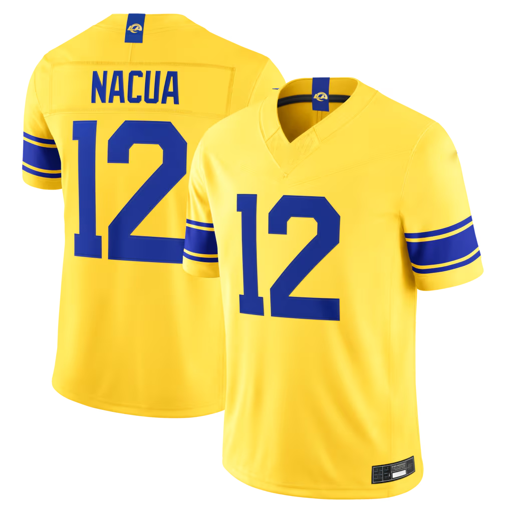My Store LA.Rams #12 Puka Nacua Classic Sol Vapor F.U.S.E. Limited Stitched Jerseys