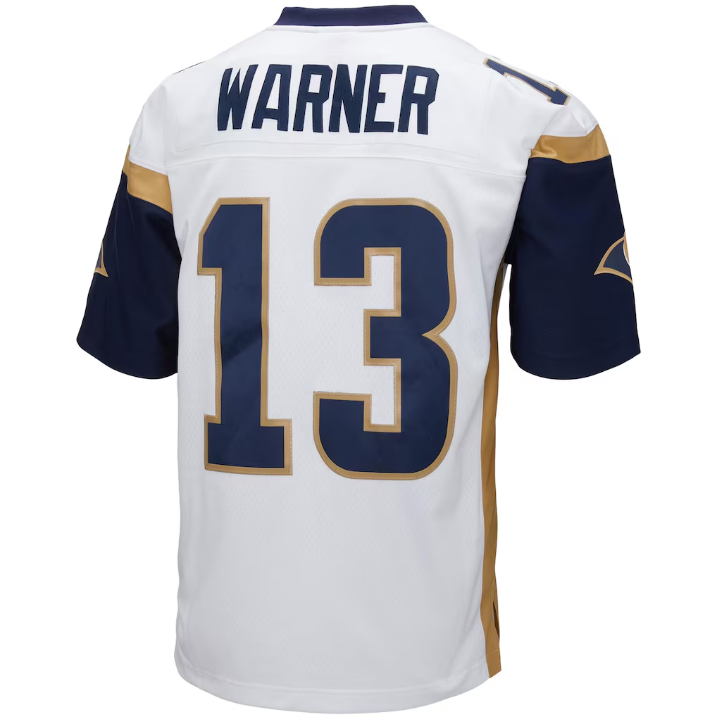 My Store  LA.Rams #13 Kurt Warner Mitchell & Ness White Big & Tall 2001 Retired Player Replica Puhic  Stitched Jerseys