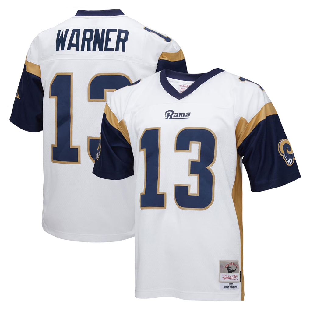 My Store LA.Rams #13 Kurt Warner Player White Retired Limited Stitched Jerseys