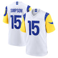 My Store LA.Rams #15 Ty Simpson Player White Limited Home Game Stitched Jerseys