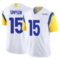 My Store LA.Rams #15 Ty Simpson Player White Limited Vapor F.U.S.E. Home Game Stitched Jerseys
