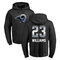 My Store LA.Rams #23 Kyren Williams Player Black Pullover Hoodie Limited Game Stitched Jerseys