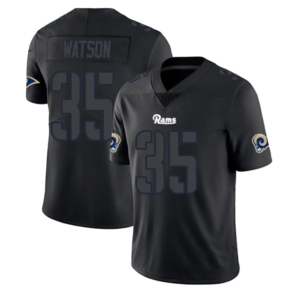My Store LA.Rams #35 Jaylen Watson Player Black Impact Limited Home Game Stitched Jerseys