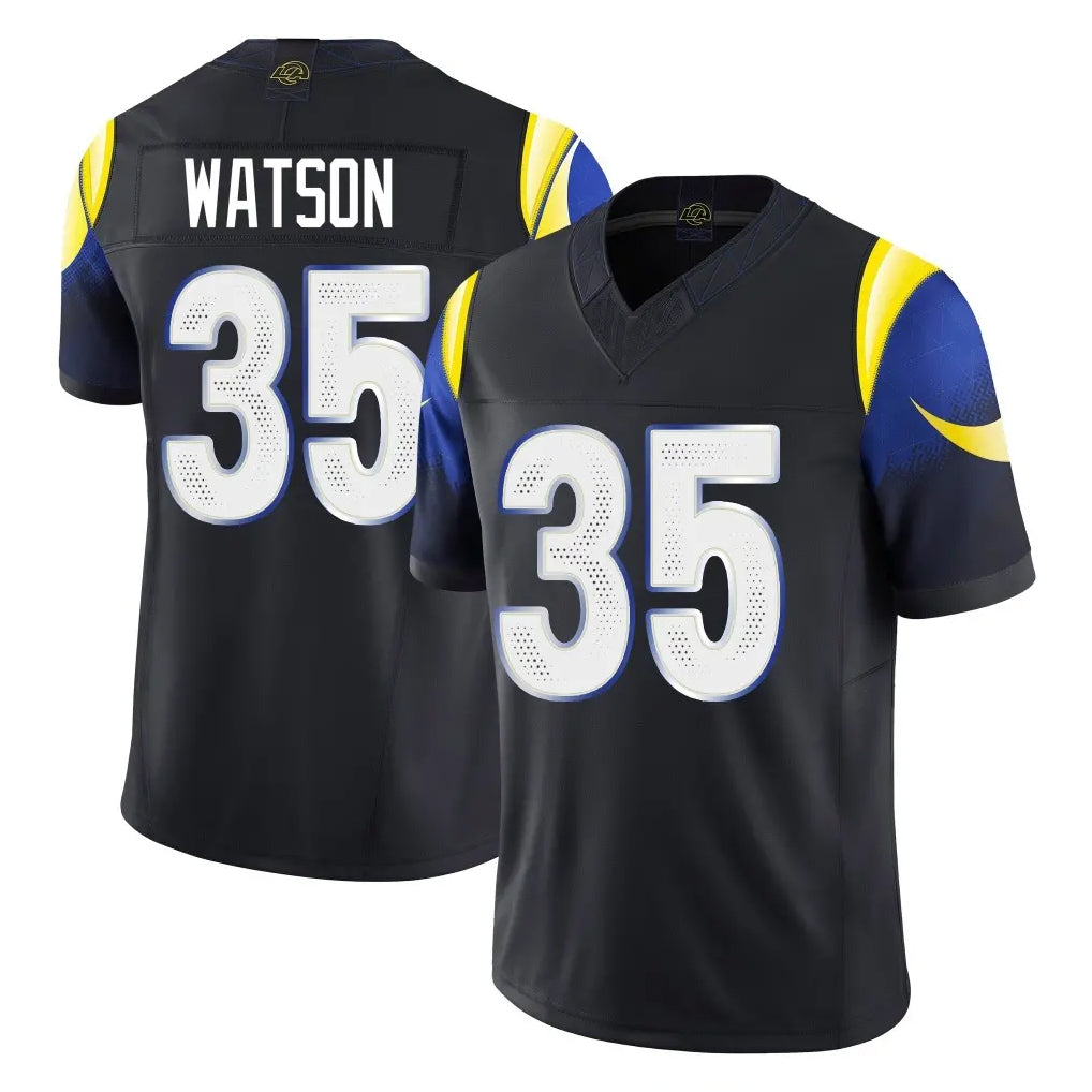 My Store LA.Rams #35 Jaylen Watson Player Black Midnight Rivalries Collection Limited Home Game Stitched Jerseys