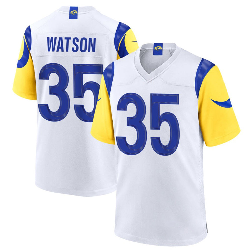 My Store LA.Rams #35 Jaylen Watson Player White Limited Home Game Stitched Jerseys