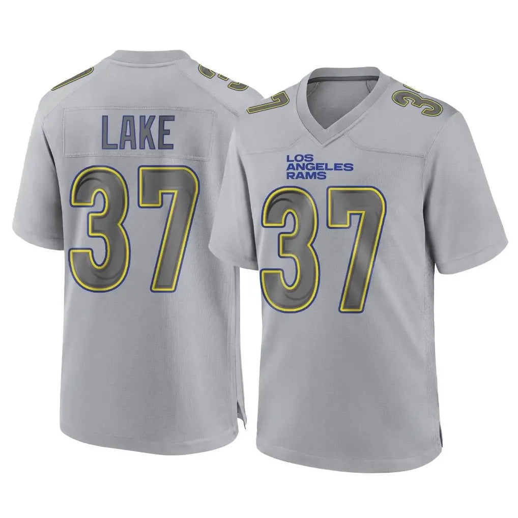 My Store LA.Rams #37 Quentin Lake Player Gray Atmosphere Fashion Home Game Stitched Jerseys