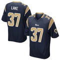 My Store LA.Rams #37 Quentin Lake Player Navy Home Game Stitched Jerseys