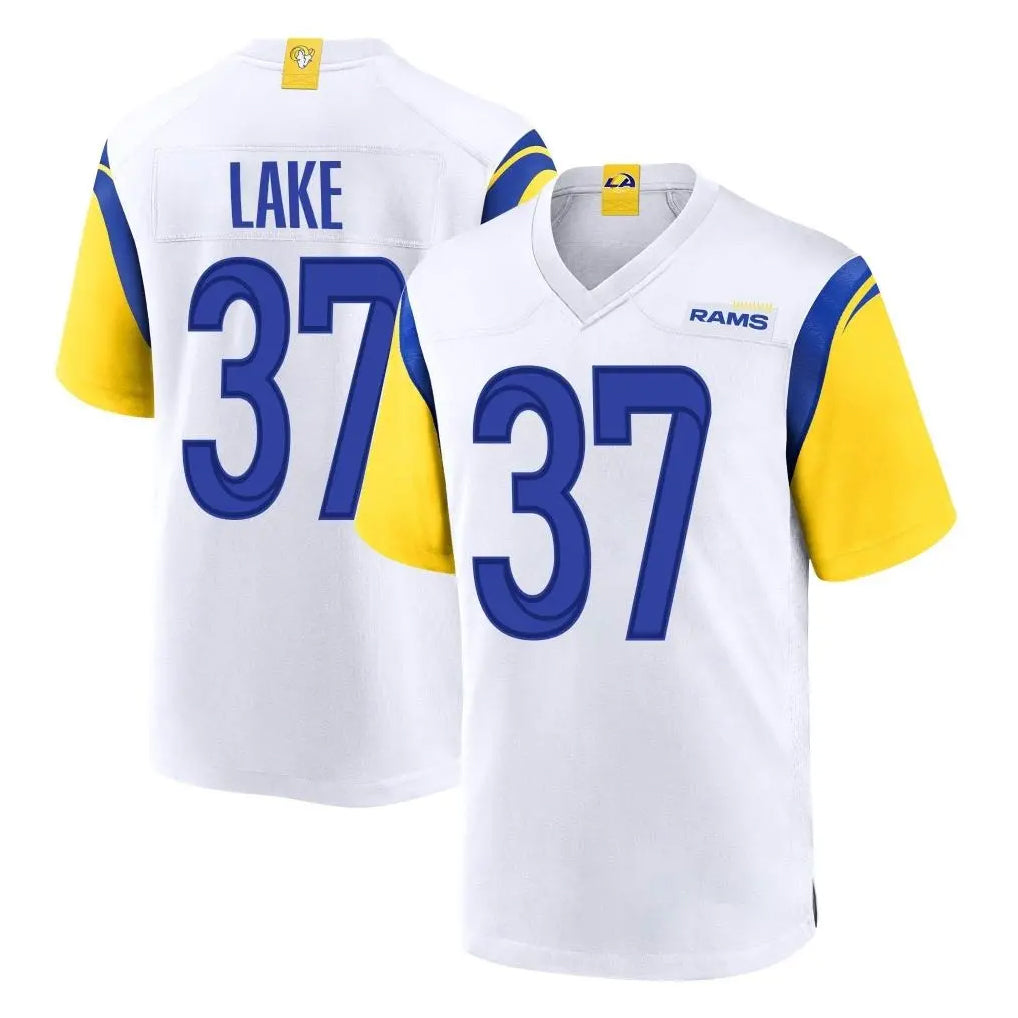 My Store LA.Rams #37 Quentin Lake Player White Home Game Stitched Jerseys