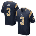 My Store LA.Rams #3 Kam Curl Player Navy Home Game Stitched Jerseys