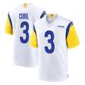 My Store LA.Rams #3 Kam Curl Player White Home Game Stitched Jerseys