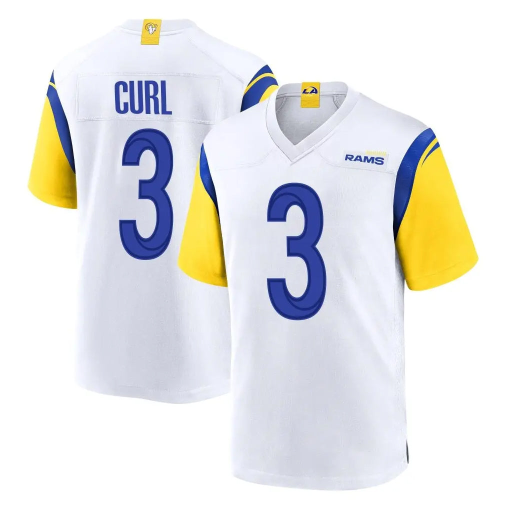 My Store LA.Rams #3 Kam Curl Player White Home Game Stitched Jerseys