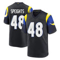 My Store LA.Rams #48 Omar Speights Player Black Midnight Rivalries Collection Home Game Stitched Jerseys