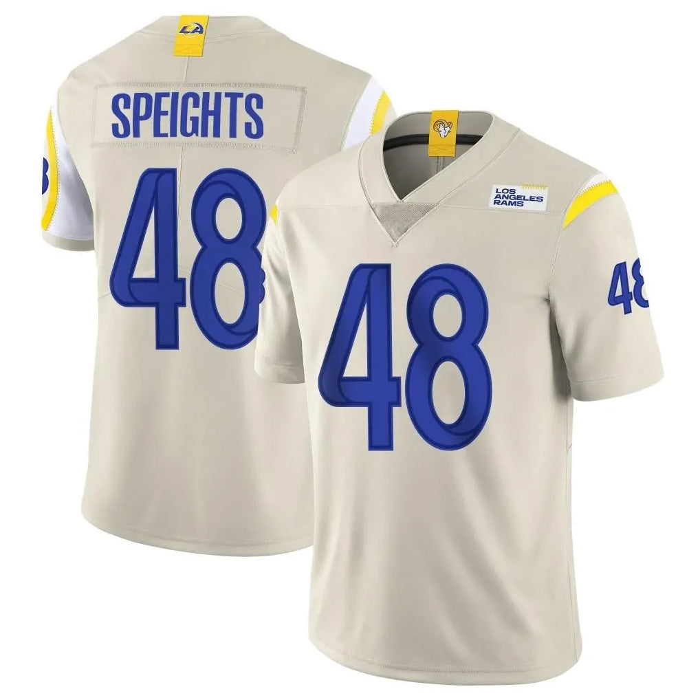 My Store LA.Rams #48 Omar Speights Player Bone Limited Vapor Home Game Stitched Jerseys