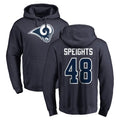 My Store LA.Rams #48 Omar Speights Player Navy Pullover Hoodie Limited Game Stitched Jerseys