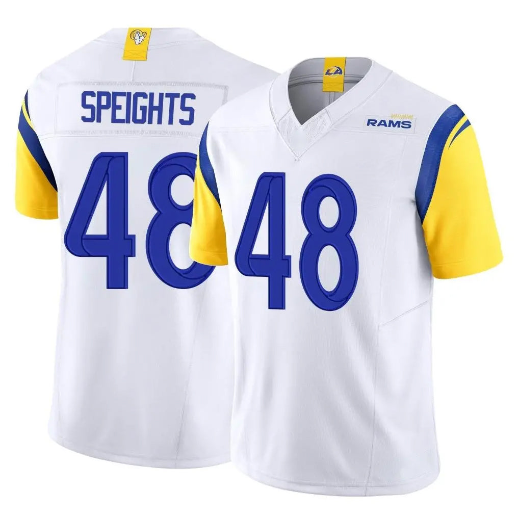 My Store LA.Rams #48 Omar Speights Player White Limited Vapor F.U.S.E. Home Game Stitched Jerseys