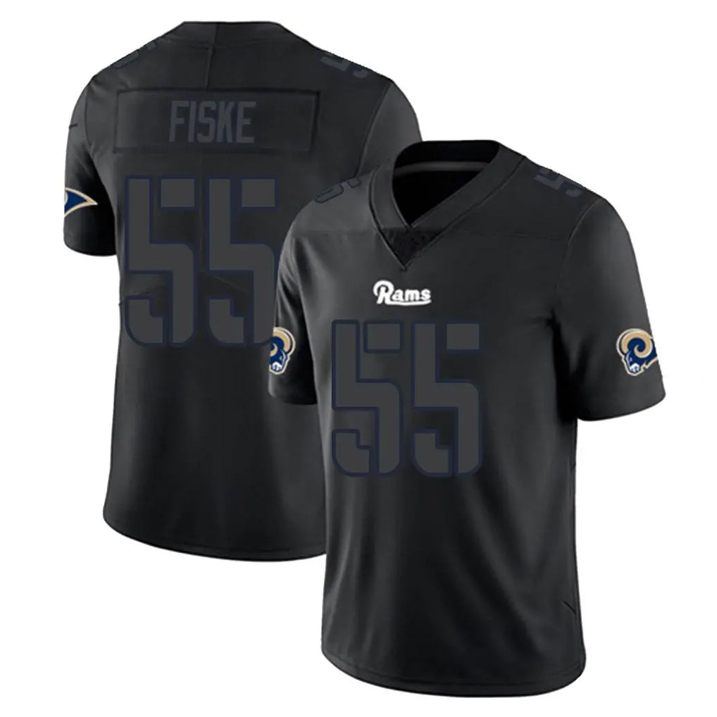 My Store LA.Rams #55 Braden Fiske Player Black Impact Limited Home Game Stitched Jerseys