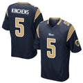My Store LA.Rams #5 Kamren Kinchens Player Navy Home Game Stitched Jerseys
