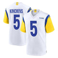 My Store LA.Rams #5 Kamren Kinchens Player White Home Game Stitched Jerseys