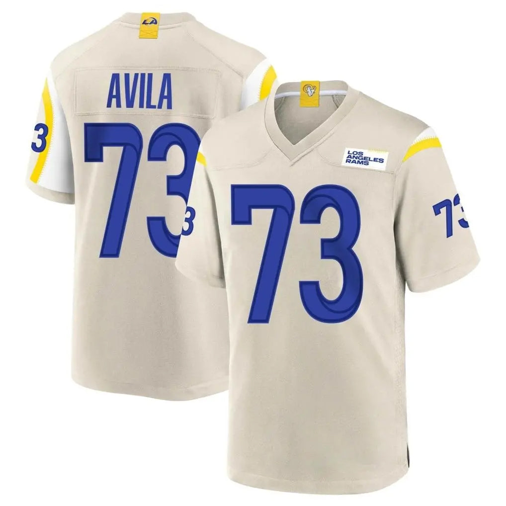 My Store LA.Rams #73 Steve Avila Player Bone Home Game Stitched Jerseys