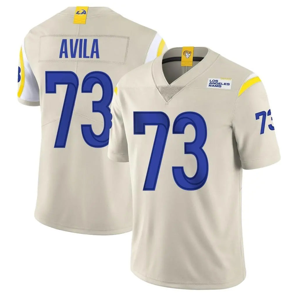 My Store LA.Rams #73 Steve Avila Player Bone Limited Vapor Home Game Stitched Jerseys