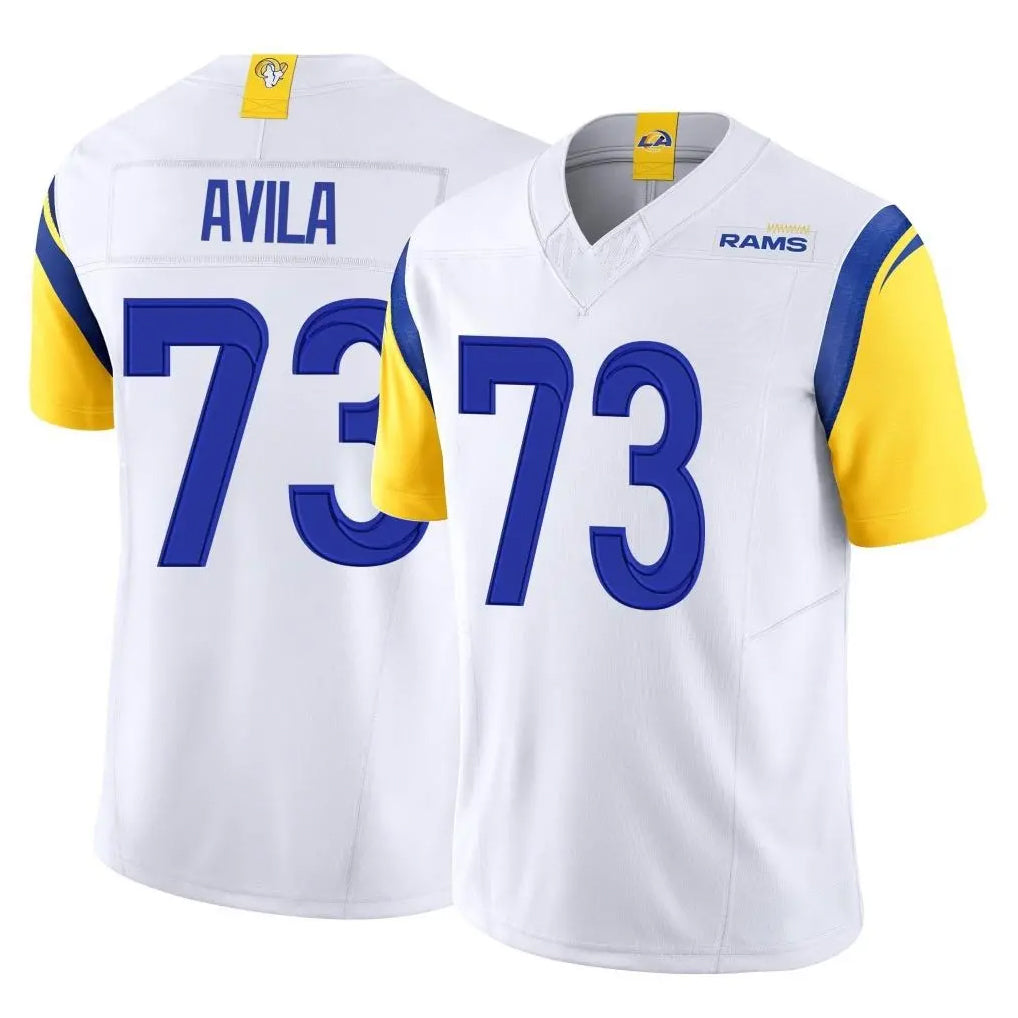 My Store LA.Rams #73 Steve Avila Player White Limited Vapor F.U.S.E. Home Game Stitched Jerseys