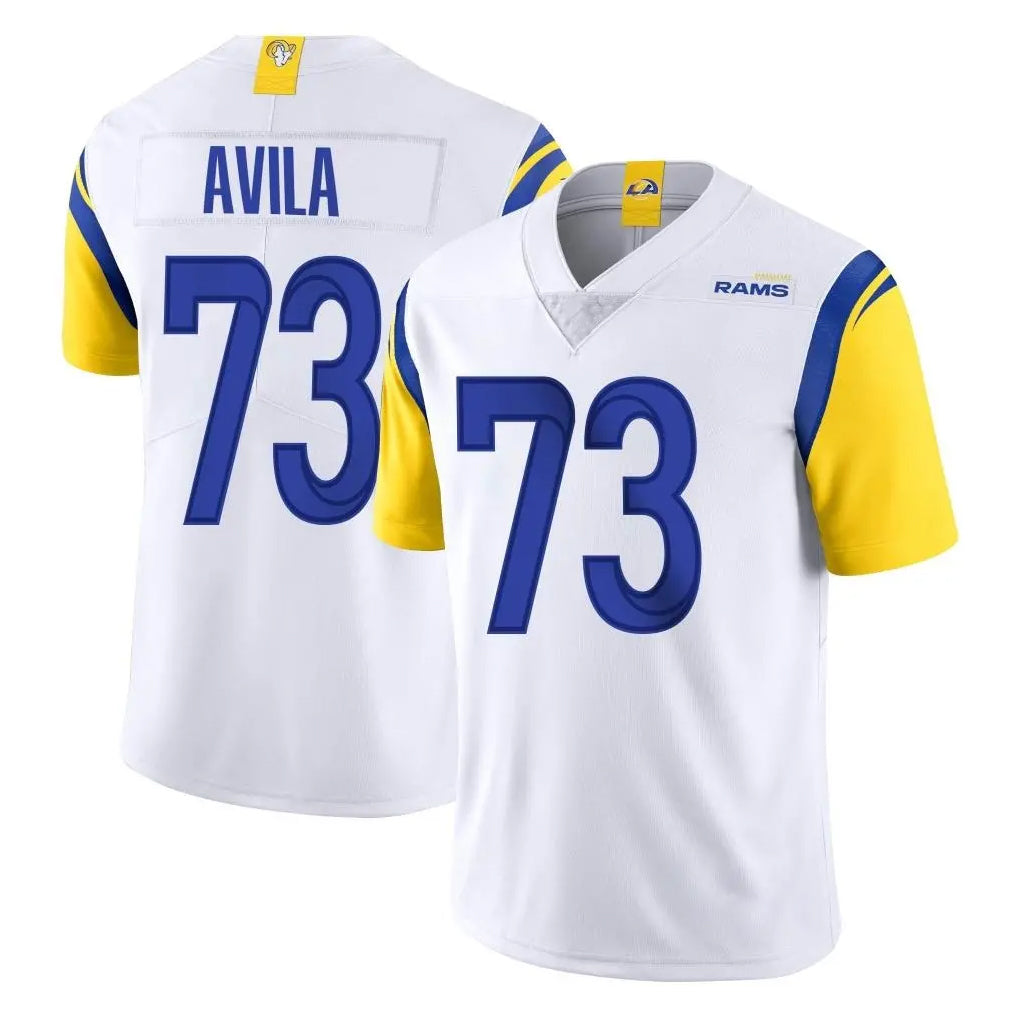 My Store LA.Rams #73 Steve Avila Player White Limited Vapor Untouchable Home Game Stitched Jerseys