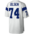 My Store  LA.Rams #74 Merlin Olsen Mitchell & Ness White Legacy Replica Puhic Stitched Jerseys