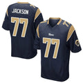 My Store LA.Rams #77 Alaric Jackson Player Navy Home Game Stitched Jerseys