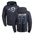 My Store LA.Rams #77 Alaric Jackson Player Navy Pullover Hoodie Limited Game Stitched Jerseys